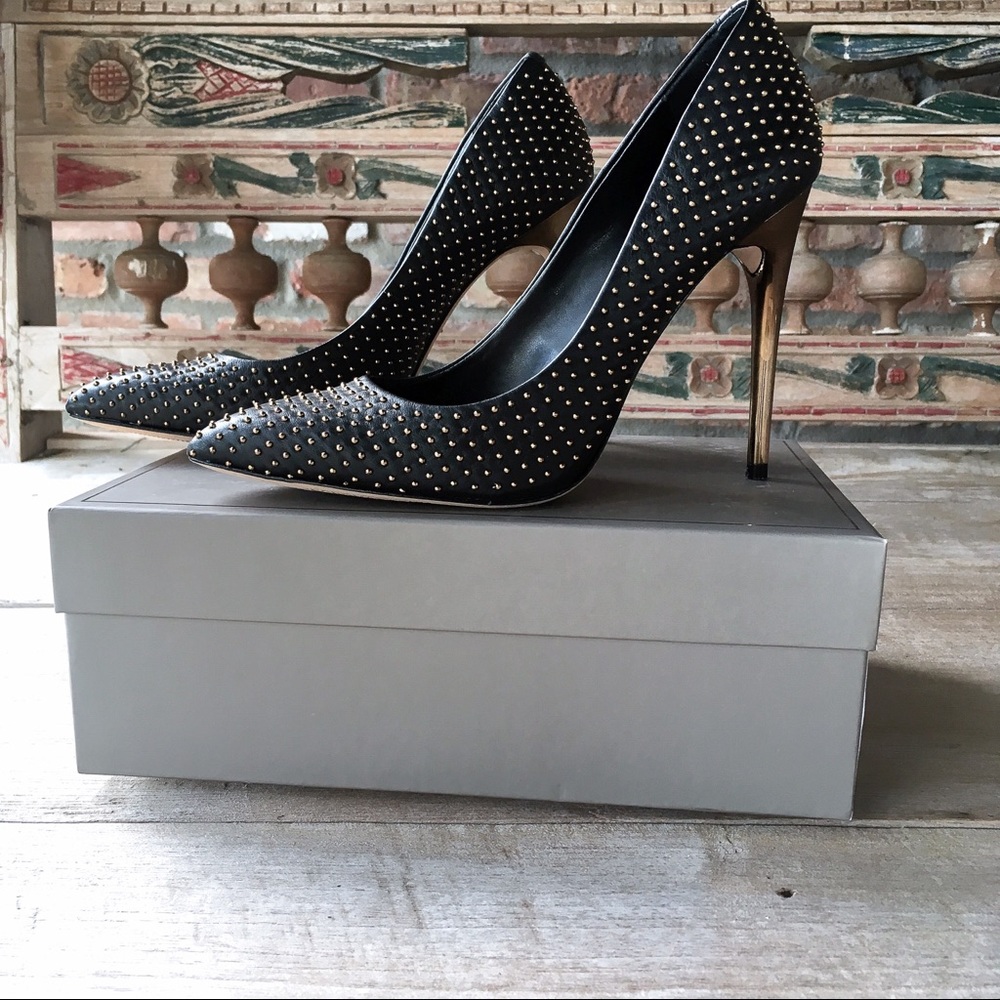 BCBG Max Azria Black Astred Studded Pump